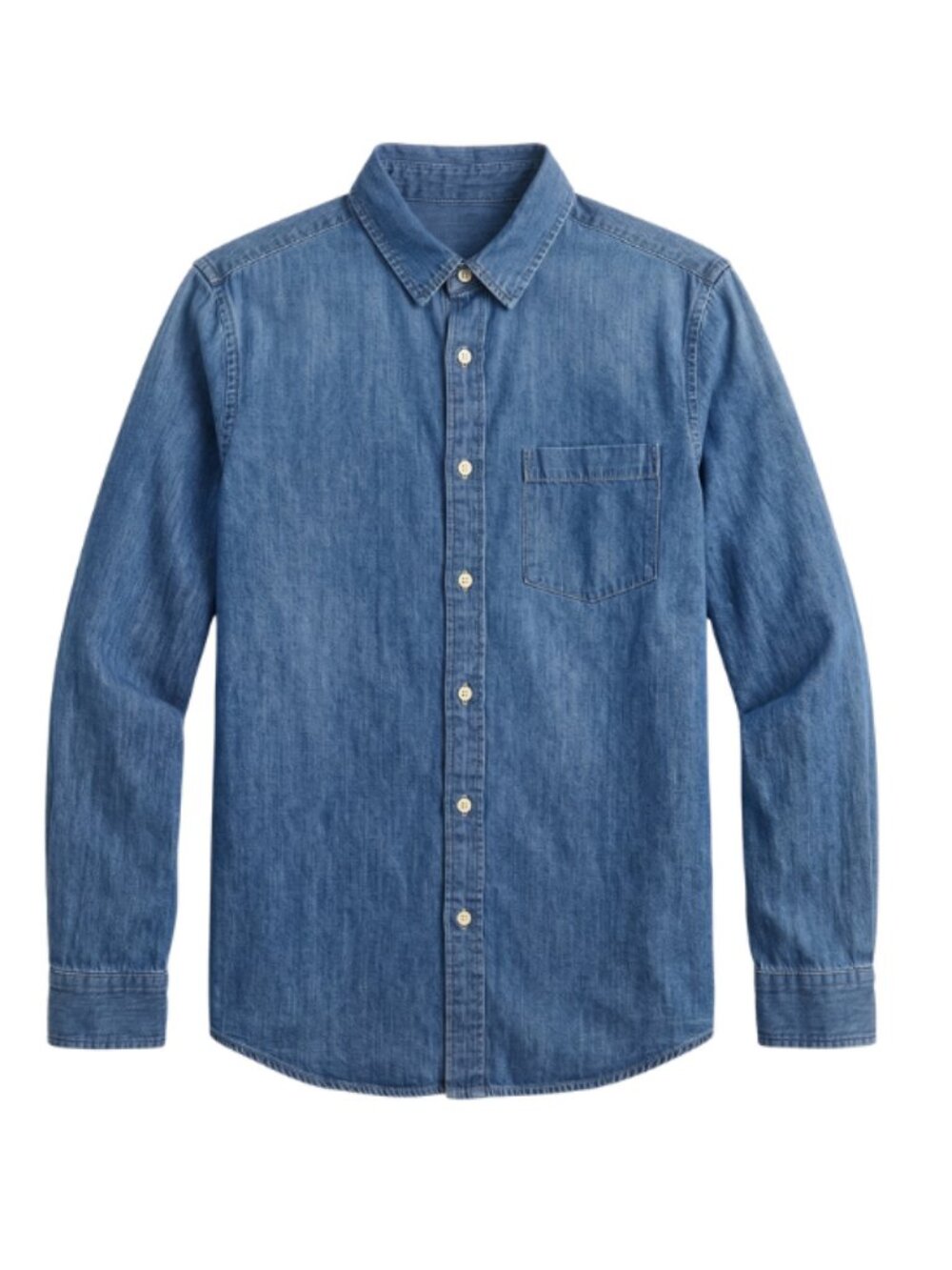Goodfellow & Co Blue Denim Button Down Shirt Size M